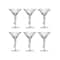 Hello Honey® 6oz. Clear Twisted Stem Martini Glasses, 6ct.
